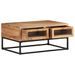 Table basse 90x60x40 cm Bois d'acacia massif - Photo n°5