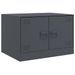 Table basse anthracite 67x50x44 cm acier - Photo n°2