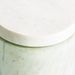 Table basse art déco verre et pied marbre blanc Niox - Photo n°2