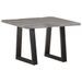 Table basse avec bord naturel 60x60x40 cm Bois d'acacia massif - Photo n°1