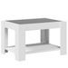 Table basse avec LED blanc 73x53x45 cm bois d'ingénierie - Photo n°8