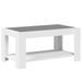 Table basse avec LED blanc 93x53x45 cm bois d'ingénierie - Photo n°8