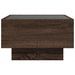 Table basse avec LED chêne marron 50x50x30 cm bois d'ingénierie - Photo n°7