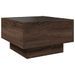 Table basse avec LED chêne marron 50x50x30 cm bois d'ingénierie - Photo n°8