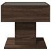 Table basse avec LED chêne marron 50x50x45 cm bois d'ingénierie - Photo n°6