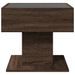 Table basse avec LED chêne marron 50x50x45 cm bois d'ingénierie - Photo n°7