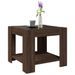 Table basse avec LED chêne marron 53x53x45 cm bois d'ingénierie - Photo n°5