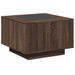 Table basse avec LED chêne marron 60x60x40 cm bois d'ingénierie - Photo n°8