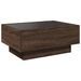 Table basse avec LED chêne marron 70x50x30 cm bois d'ingénierie - Photo n°8