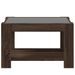 Table basse avec LED chêne marron 73x53x45 cm bois d'ingénierie - Photo n°6