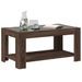 Table basse avec LED chêne marron 93x53x45 cm bois d'ingénierie - Photo n°5