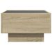 Table basse avec LED chêne sonoma 50x50x30 cm bois d'ingénierie - Photo n°6