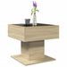 Table basse avec LED chêne sonoma 50x50x45 cm bois d'ingénierie - Photo n°5