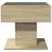 Table basse avec LED chêne sonoma 50x50x45 cm bois d'ingénierie - Photo n°6