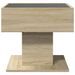 Table basse avec LED chêne sonoma 50x50x45 cm bois d'ingénierie - Photo n°7