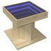 Table basse avec LED chêne sonoma 50x50x45 cm bois d'ingénierie - Photo n°3