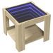 Table basse avec LED chêne sonoma 53x53x45 cm bois d'ingénierie - Photo n°3