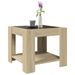 Table basse avec LED chêne sonoma 53x53x45 cm bois d'ingénierie - Photo n°5