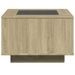 Table basse avec LED chêne sonoma 60x60x40 cm bois d'ingénierie - Photo n°7