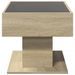 Table basse avec LED chêne sonoma 70x50x45 cm bois d'ingénierie - Photo n°7