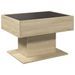 Table basse avec LED chêne sonoma 70x50x45 cm bois d'ingénierie - Photo n°8