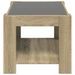 Table basse avec LED chêne sonoma 73x53x45 cm bois d'ingénierie - Photo n°7