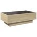 Table basse avec LED chêne sonoma 90x50x30 cm bois d'ingénierie - Photo n°8