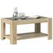 Table basse avec LED chêne sonoma 93x53x45 cm bois d'ingénierie - Photo n°5