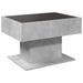 Table basse avec LED gris béton 70x50x45 cm bois d'ingénierie - Photo n°8