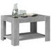 Table basse avec LED gris béton 73x53x45 cm bois d'ingénierie - Photo n°5