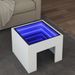 Table basse avec LED infini blanc 40x40x30 cm - Photo n°1