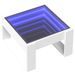 Table basse avec LED infini blanc 50x53x30 cm - Photo n°3