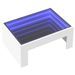 Table basse avec LED infini blanc 70x50x30 cm - Photo n°3