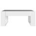 Table basse avec LED infini blanc 70x53x30 cm - Photo n°6