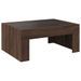 Table basse avec LED infini chêne marron 70x50x30 cm - Photo n°8