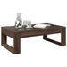 Table basse avec LED infini chêne marron 90x53x30 cm - Photo n°5