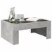 Table basse avec LED infini gris béton 70x50x30 cm - Photo n°5