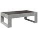 Table basse avec LED infini gris béton 90x53x30 cm - Photo n°8