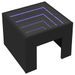 Table basse avec LED infini noir 40x40x30 cm - Photo n°3