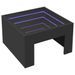 Table basse avec LED infini noir 50x50x30 cm - Photo n°3