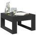 Table basse avec LED infini noir 50x53x30 cm - Photo n°5