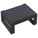 Table basse avec LED infini noir 70x53x30 cm - Photo n°3