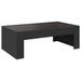 Table basse avec LED infini noir 90x50x30 cm - Photo n°8