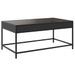 Table basse avec LED infini noir 90x50x41 cm - Photo n°8