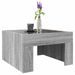 Table basse avec LED infini sonoma gris 50x50x30 cm - Photo n°5