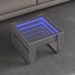 Table basse avec LED infini sonoma gris 50x53x30 cm - Photo n°1