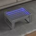 Table basse avec LED infini sonoma gris 70x53x30 cm - Photo n°1