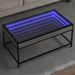 Table basse avec LED infini sonoma gris 90x50x41 cm - Photo n°1