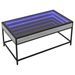 Table basse avec LED infini sonoma gris 90x50x41 cm - Photo n°3