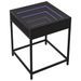 Table basse avec LED Infinity noir 40x40x51 cm - Photo n°3